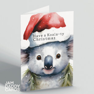 Australian Christmas Koala  Card