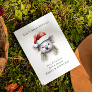 Australian Christmas Koala  Postcard
