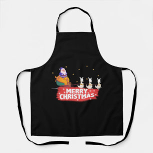 Australian Christmas, Santa Claus, beach Apron