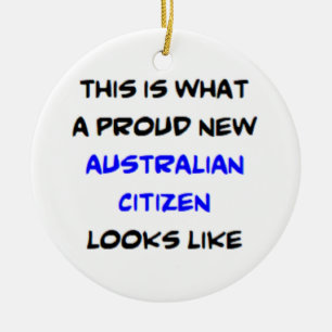 australian citizen, proud new ceramic ornament