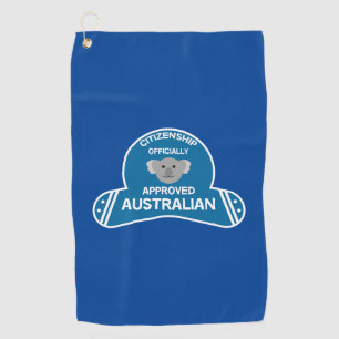 Australian Citizenship Aussie Citizen Two-Tone C Golf Towel