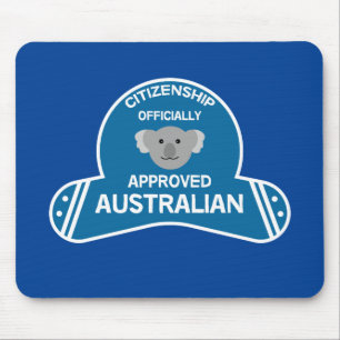 Australian Citizenship Aussie Citizen Two-Tone C Mouse Pad