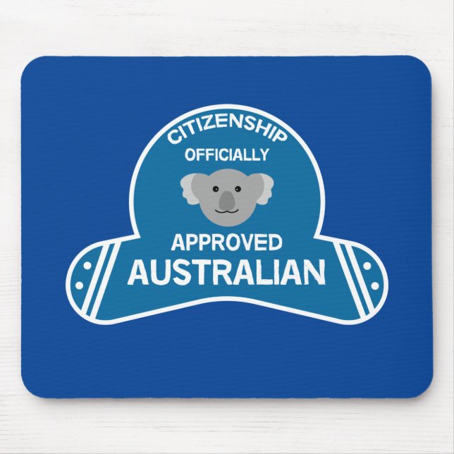 Australian Citizenship | Aussie Citizen Two-Tone C Mouse Pad (Front)