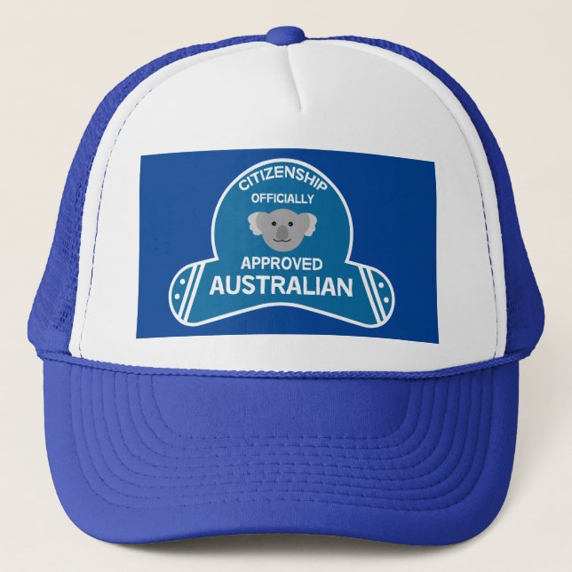 Australian Citizenship | Aussie Citizen Two-Tone C Trucker Hat (Front)