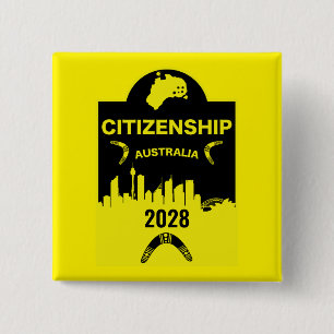 Australian Citizenship Gift 15 Cm Square Badge