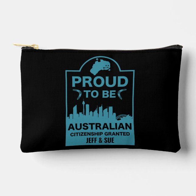 Australian Citizenship Gift Accessory Pouch (Front)