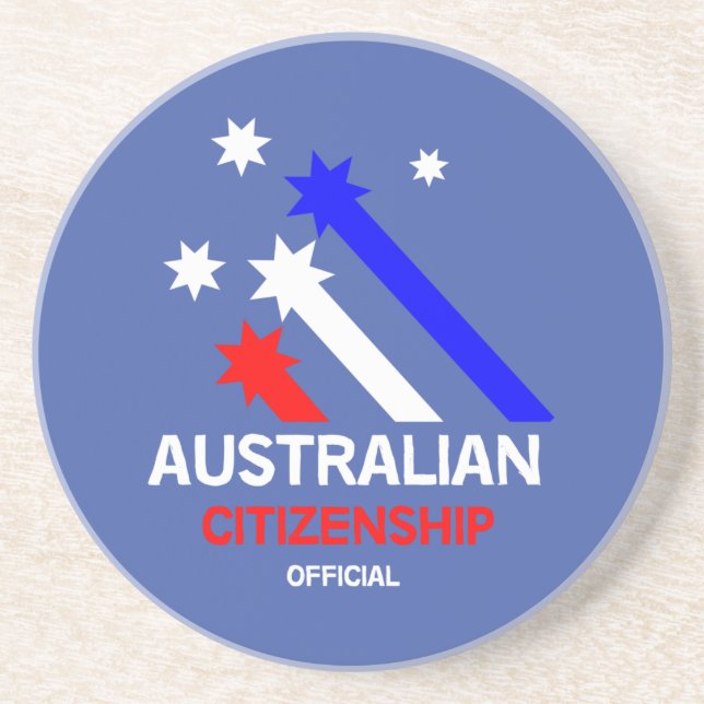 Australian Citizenship Gift | Aussie Citizenship   Coaster (Front)