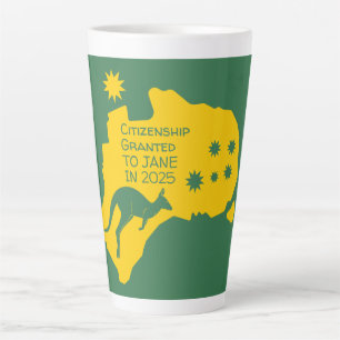 Australian Citizenship Gift   Aussie Citizenship   Latte Mug