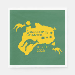 Australian Citizenship Gift   Aussie Citizenship   Napkin