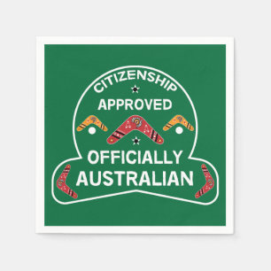 Australian Citizenship Gift Aussie Citizenship Napkin