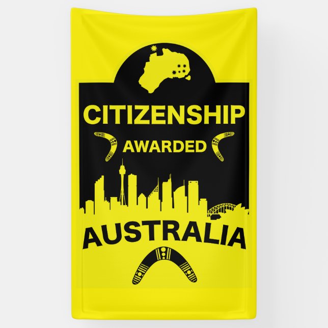 Australian Citizenship Gift Banner (Vertical)