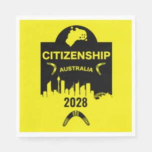Australian Citizenship Gift Napkin