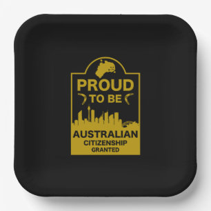 Australian Citizenship Gift Paper Plate