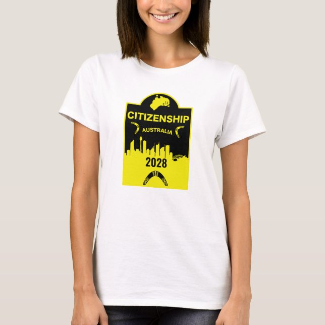 Australian Citizenship Gift T-Shirt (Front)