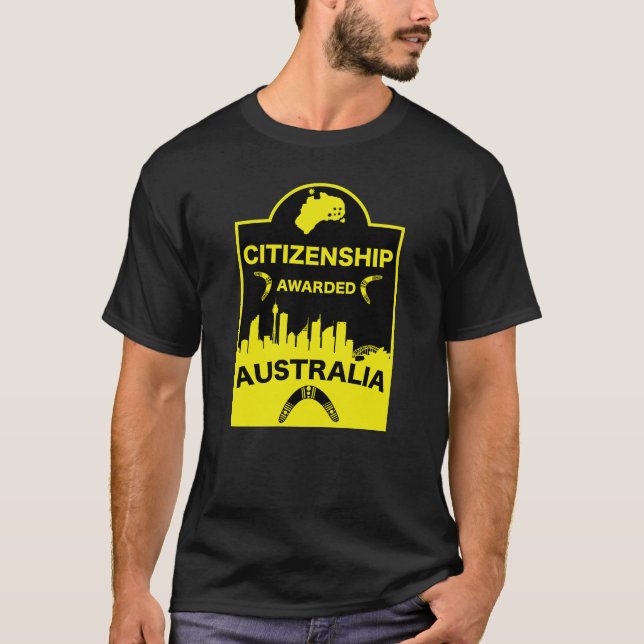 Australian Citizenship Gift T-Shirt (Front)