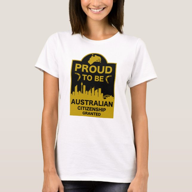 Australian Citizenship Gift T-Shirt (Front)