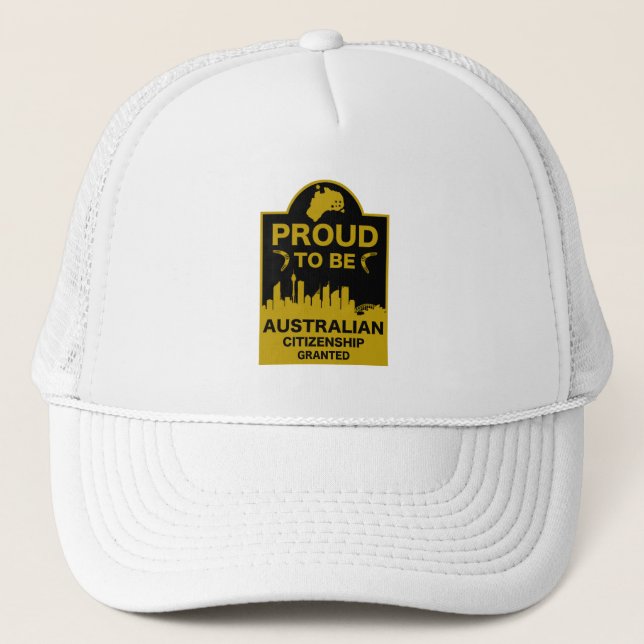 Australian Citizenship Gift Trucker Hat (Front)