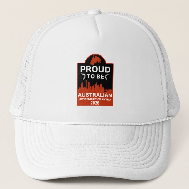Australian Citizenship Gift Trucker Hat (Front)