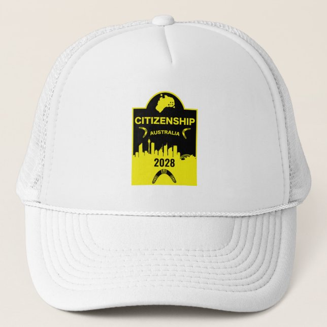 Australian Citizenship Gift Trucker Hat (Front)