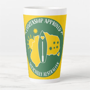 Australian Citizenship Gifts Congratulations Latte Mug