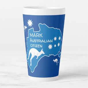 Australian Citizenship Party Gifts Latte Mug