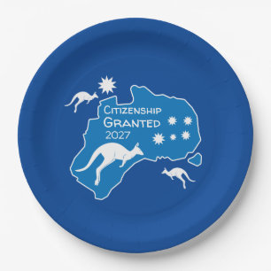 Australian Citizenship Party Gifts Paper Plate