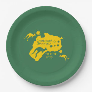 Australian Citizenship Party Gifts Paper Plate