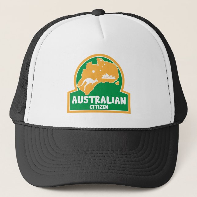 Australian Citizenship Party Gifts Trucker Hat (Front)