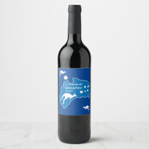 Australian Citizenship Party Gifts Wine Label