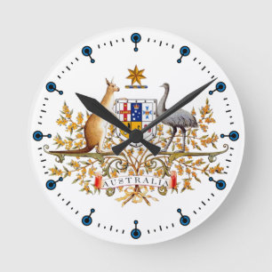 Australian Coat of Arms Clock