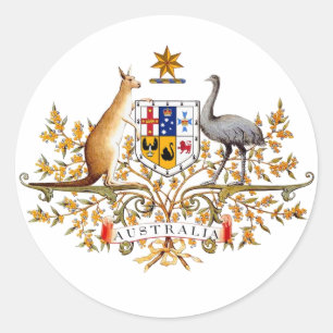 Australian Coat of Arms Sticker