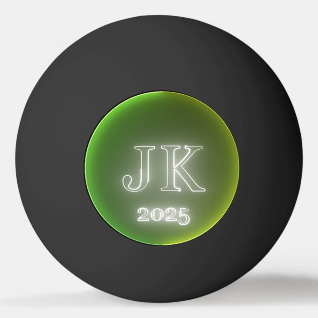 Australian Colours Ping Pong Ball Green Yellow (Front)