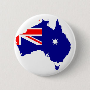 Australian country 6 cm round badge