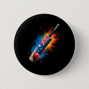 Australian Cricket T  6 Cm Round Badge