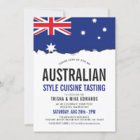 Australian Cuisine | Party Flag Invite