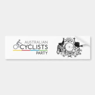 Australian Cyclists Party Bumper Sticker 2