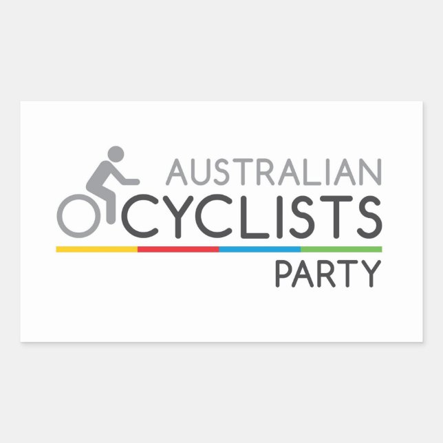 Australian Cyclists Party Sticker (Front)