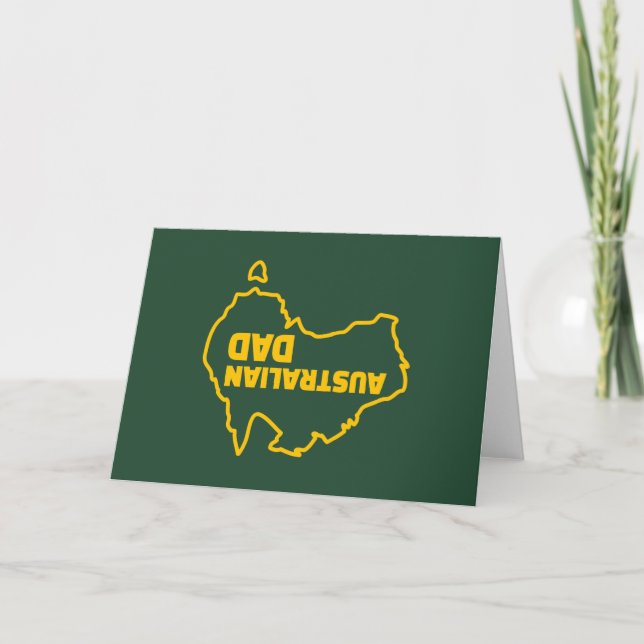 Australian Dad - Funny Father's Day Card (Front)