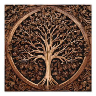 Australian Delights: Waratah Tree Wood Print, Photo Print