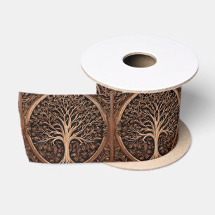 Australian Delights: Waratah Tree Wood Print, Satin Ribbon