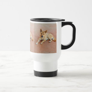 Australian dingo travel mug