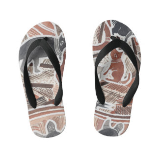 Australian Dreams Mythical Animals Snake Flip-Flop Kid's Thongs