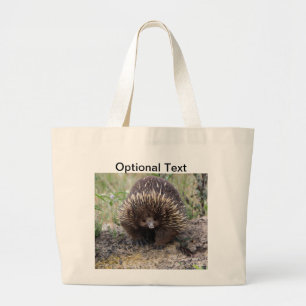 Australian Echidna Cute Animal Photo Large Tote Bag