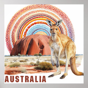 Australian Elements Digital Art Poster