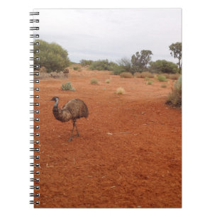 Australian Emu in the outback notebook