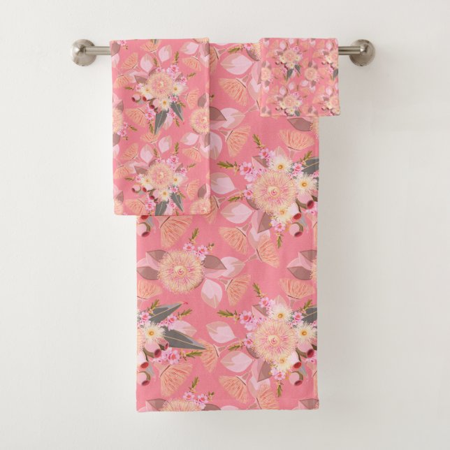Australian Eucalyptus Blooms Bath Towel Set (Insitu)