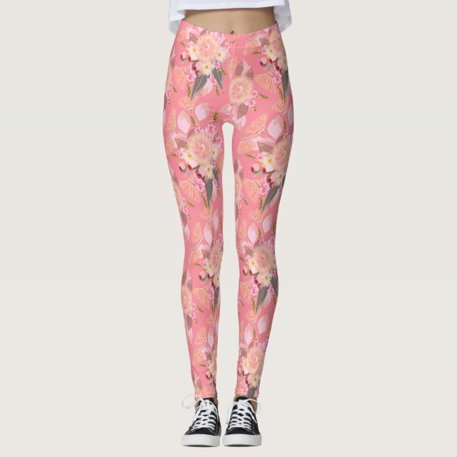 Australian Eucalyptus Blooms Leggings (Front)