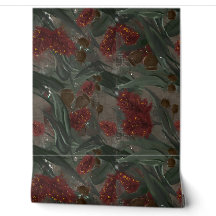 Australian Eucalyptus Bottle Brush Floral Pattern