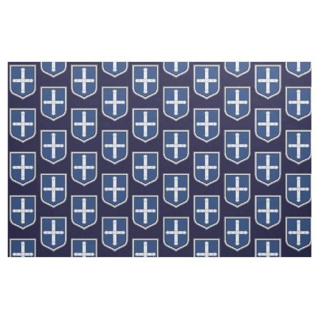 Australian Eureka flag in the shape of a shield Fabric (Fat Quarter)