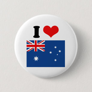 Australian Flag 6 Cm Round Badge